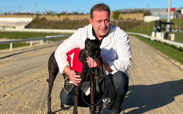 Paul Donovan with Asbo Lenny.