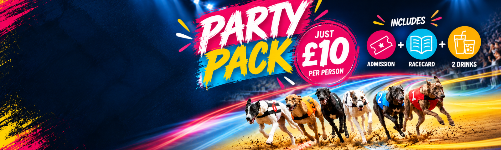party pack at central park greyhounds 