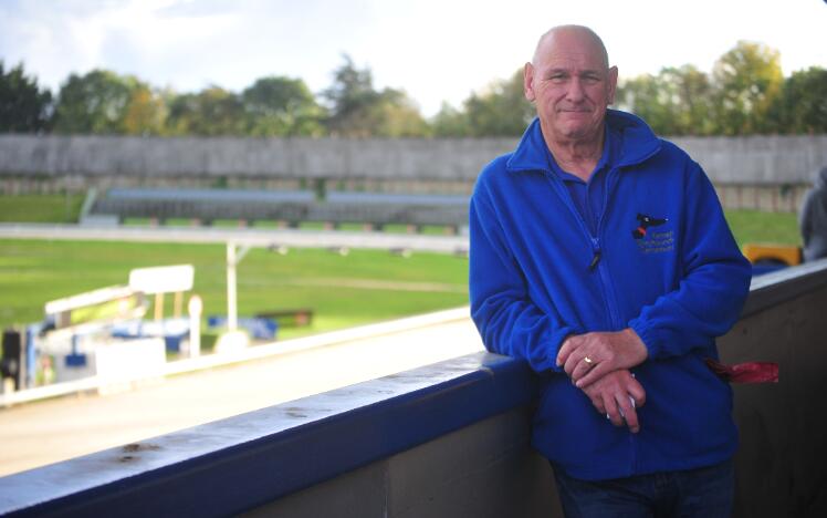 Bob Tice, a trustee at Retired Greyhounds Canterbury. 
